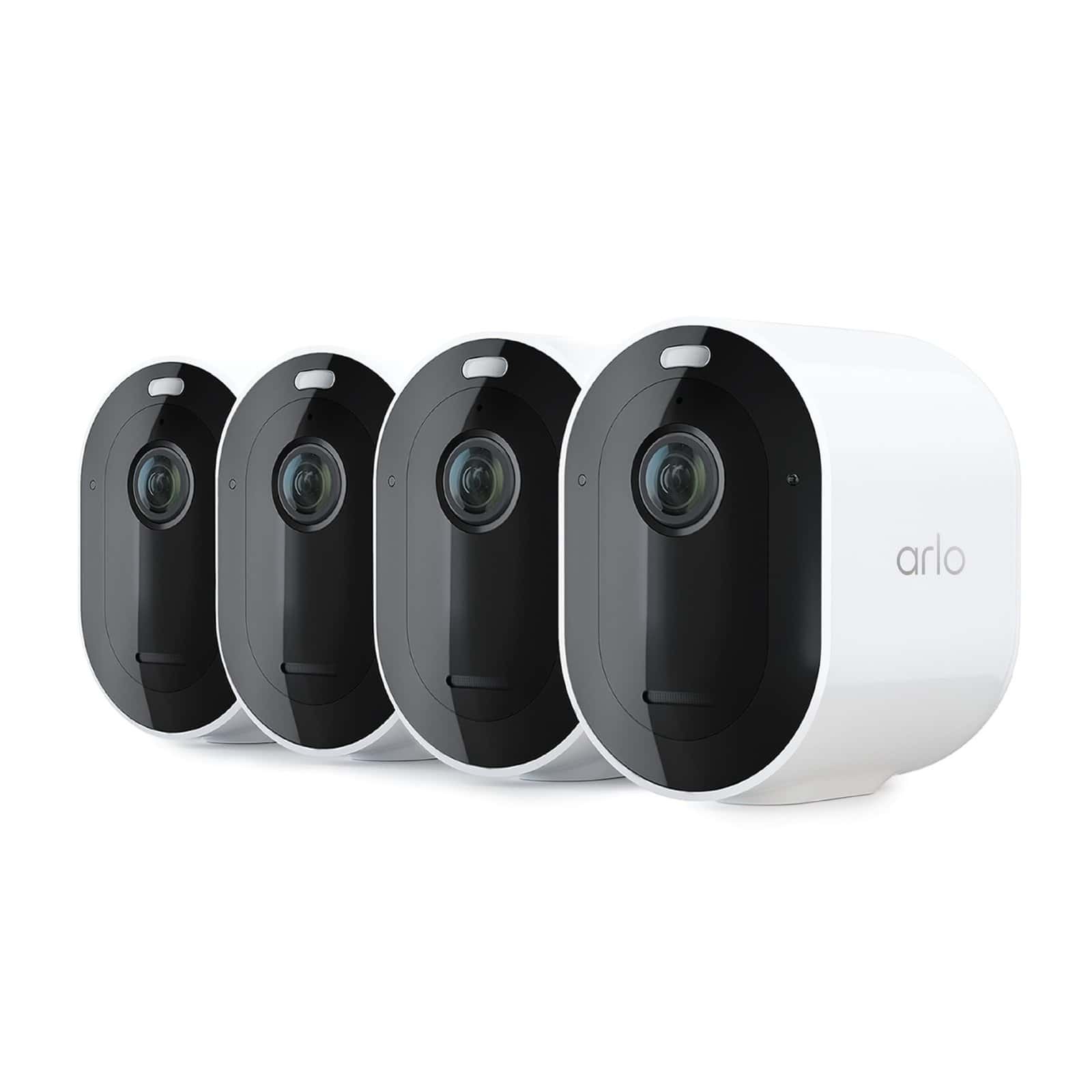 Homeowner installing Arlo wireless camera outdoors