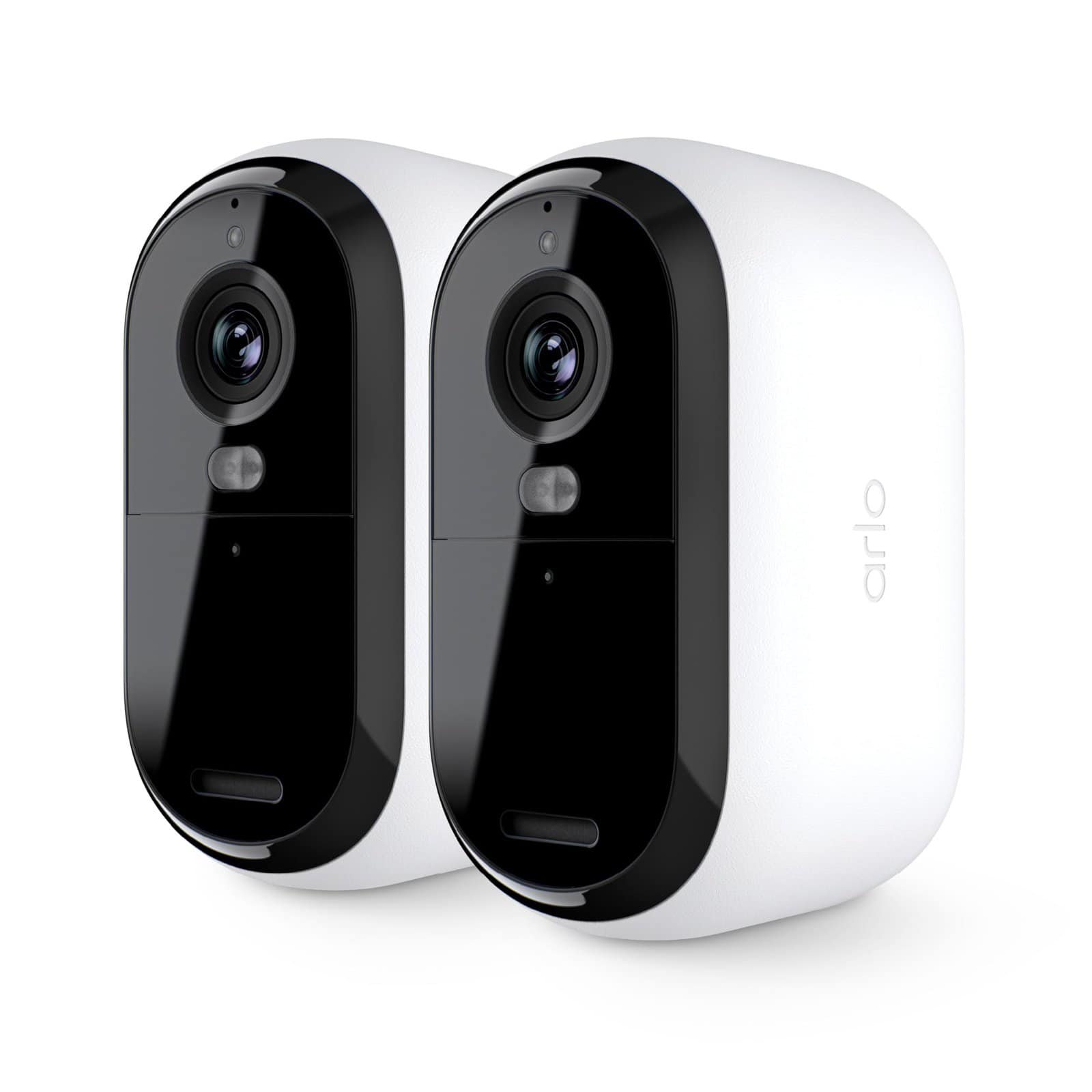 Arlo wireless security camera mounted on wall