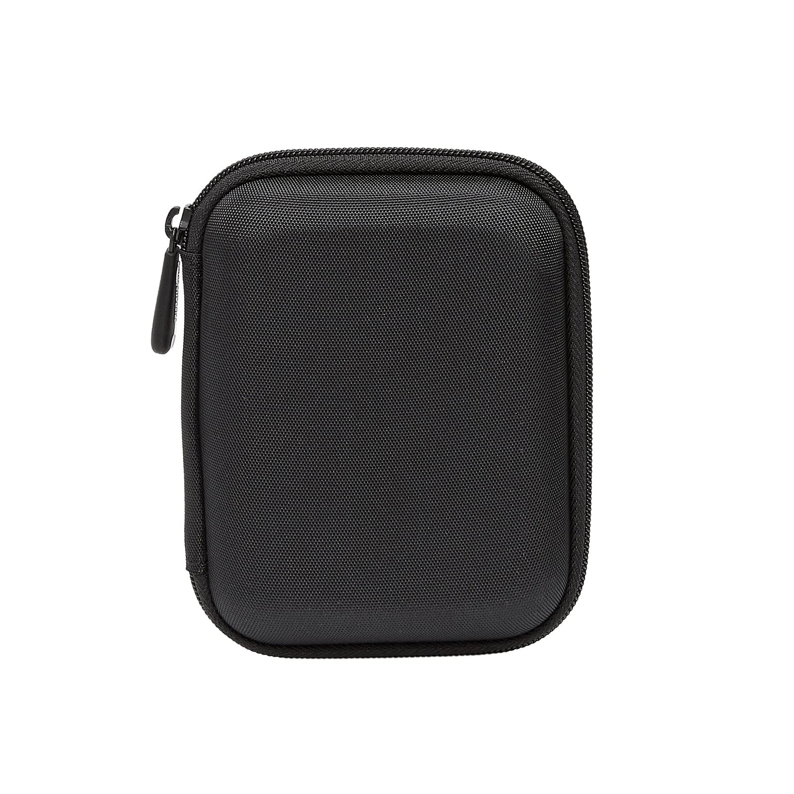 Travel electronics organizer with neatly packed cables and chargers